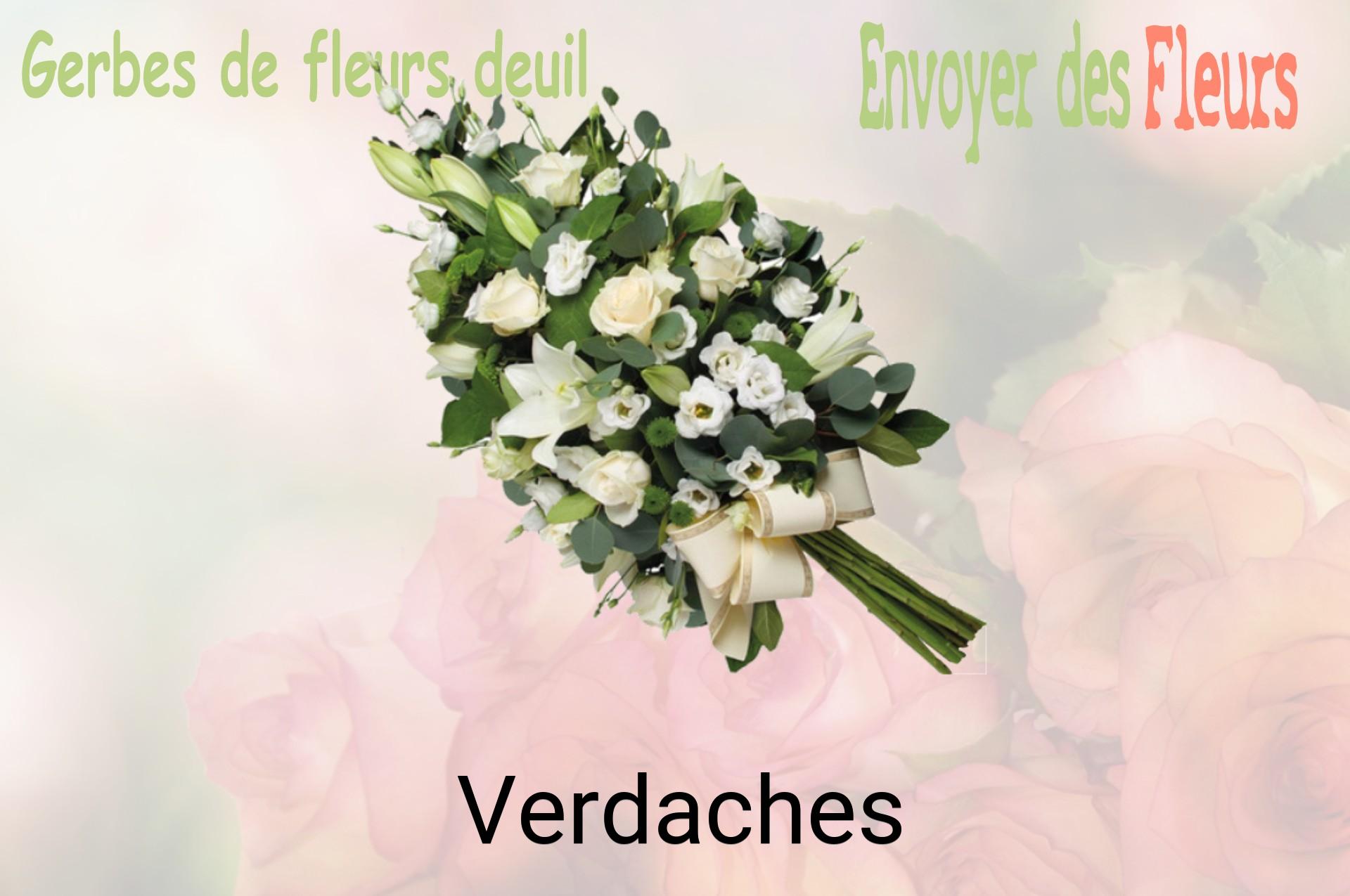 Gerbe de fleurs de deuil livrée à Verdaches